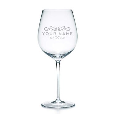 Personalised Wine Glass Birthday Gift Engrave Your Own Message And Age